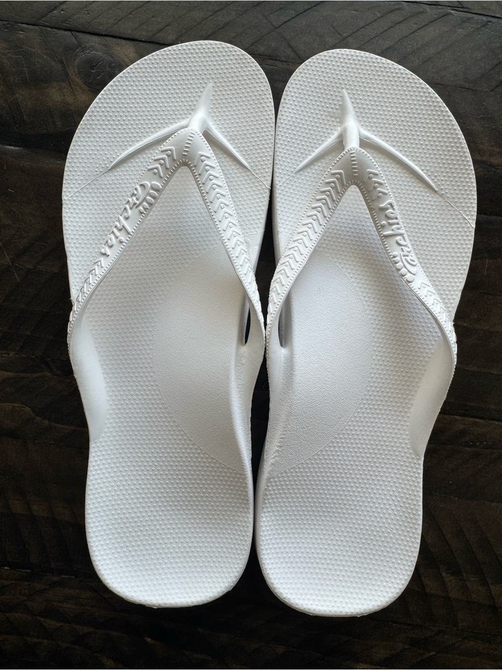 Archie’s Flip Flops Arch Support W10 / M9 White